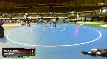60 lbs Cons. Round 4 - Cody Ervin, Smithfield Youth Wrestling vs Malachi Cabral, Guerrilla Wrestling (GWA)