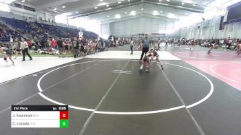 66 lbs 2nd Place - Jesse Espinoza, Inland Elite WC vs Christian Lozada, LV Bears WC