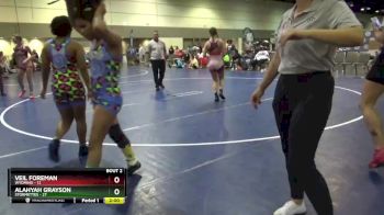 135 lbs Round 1 (8 Team) - Alahyah Grayson, Stormettes vs Veil Foreman, Wyoming