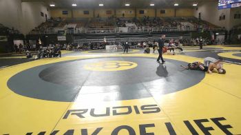 144 lbs Quarterfinal - Billy Hamilton, McCallie School vs Weston Borgers, Blair Academy