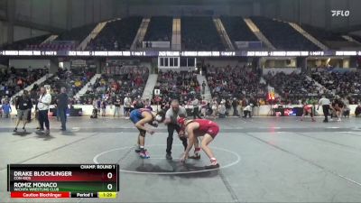 150 lbs Champ. Round 1 - Drake Blochlinger, Con-Kids vs Romiz Monaco, Wichita Wrestling Club