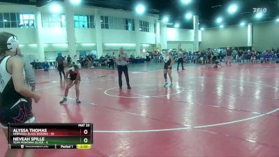 130 lbs Round 1 (8 Team) - Alyssa Thomas, Nebraska Black Widows vs Neveah Spille, Team Montana Silver