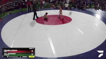 43-47 lbs Round 2 - Cal Downing, Wyoming vs Zeivier Lindsay, Utah