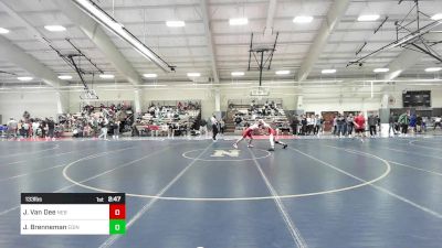 133 lbs Round Of 16 - Jacob Van Dee, Nebraska vs Jacob Brenneman, Edinboro