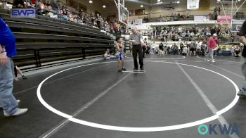 61 lbs Quarterfinal - Sawyer Barnes, Newcastle Youth Wrestling vs Korey Maxwell, Choctaw Ironman Youth Wrestling