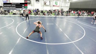 16U Boys - 126 lbs Champ. Round 1 - Deforrest Snow, Riverhawk Wrestling Club vs Braiden Bartlett, 3F Wrestling