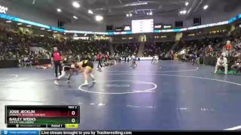 155 lbs Cons. Round 7 - Bailey Weeks, Vinton-Shellsburg vs Josie Jecklin, Epworth, Western Dubuque