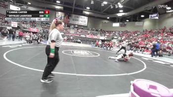 3A 115 lbs Cons. Semi - Brynlee Lauritzen, Canyon View vs Camrie Carter, Morgan