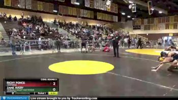120 lbs Cons. Round 3 - Zane Avery, Temecula Valley High School Wrestling vs Richy Ponce, California