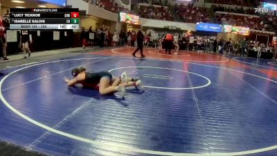 120 lbs 3rd Place Match - Isabelle Salois, Cut Bank vs Lucy Ticknor, Glenrock WC