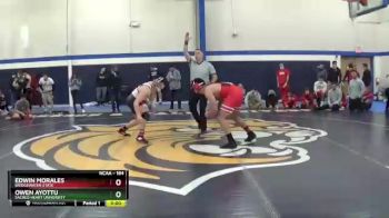 184 lbs Champ. Round 2 - Edwin Morales, Bridgewater State vs Owen Ayottu, Sacred Heart University
