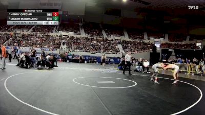 126-D1 1st Place Match - Henry Ofeciar, Tucson High Magnet School vs Izayah Magdaleno, Williams Field High School