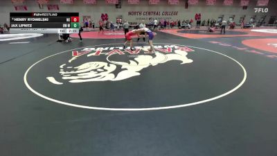 184 lbs Champ. Round 1 - Jax Lipnitz, Wisconsin-Whitewater vs Henry Rydwelski, North Central