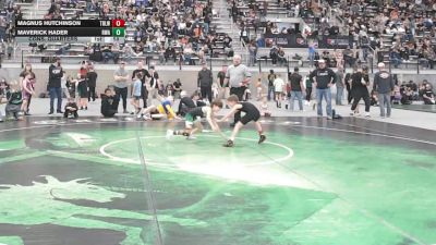 59 lbs Cons. Quarters - Magnus Hutchinson, Team Real Life Wrestling vs Maverick Hader, Ruis Wrestling Accademy