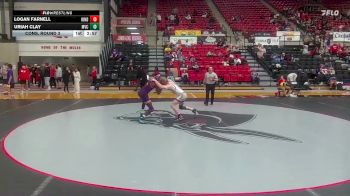 165 lbs Cons. Round 3 - Logan Farnell, Indianapolis vs Uriah Clay, Missouri Valley