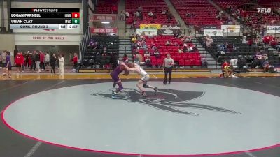 165 lbs Cons. Round 3 - Logan Farnell, Indianapolis vs Uriah Clay, Missouri Valley
