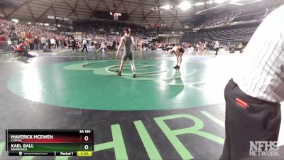 3A 160 lbs Champ. Round 2 - Maverick McEwen, Capital vs Kael Ball, Kennewick