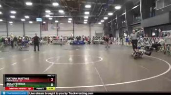 88 lbs Round 4 - Beau Fennick, PA Gold vs Nathan Matthis, Minion Black