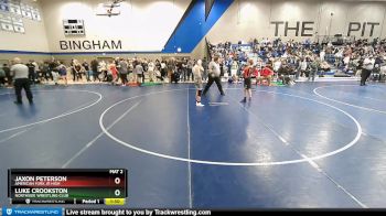 108 lbs Cons. Round 2 - Luke Crookston, Northside Wrestling Club vs Jaxon Peterson, American Fork Jr High