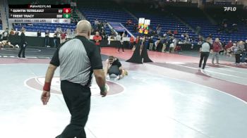 190 lbs Round Of 16 - Quintin Tetreault, Alvirne vs Trent Tracy, Branford