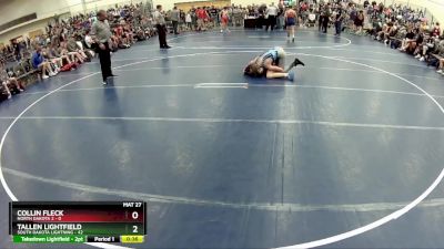 132 lbs Round 3 (6 Team) - Tallen Lightfield, South Dakota Lightning vs Collin Fleck, North Dakota 2