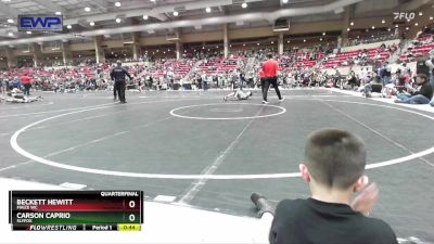 58 lbs Quarterfinal - Carson Caprio, Slyfox vs Beckett Hewitt, Maize WC