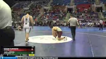 285 lbs Placement Matches (8 Team) - Sam Larson, W1-Bismarck vs Kaydn Turnbow, W2-Minot