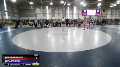 61 lbs Cons. Round 4 - Nevaeh Grunhuvd, MT vs Olivia Byington, UT