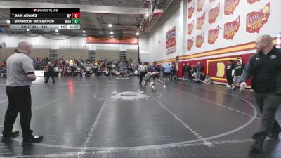 120 lbs Quarterfinal - Brandon Bickerton, Highland vs Sam Adams, Massillon Perry