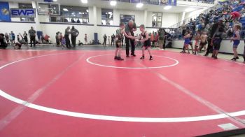 64 lbs Rr Rnd 3 - Noah Caughron, Verdigris Youth Wrestling vs Ryker Bishop, Tiger Trained Wrestling