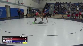 110 lbs Cons. Round 1 - Kaleena Ped, Bakersfield College vs Leilahni Hart, Victor Valley College
