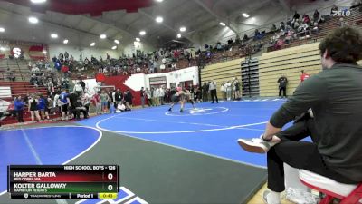 126 lbs Cons. Round 3 - Harper Barta, Red Cobra WA vs Kolter GALLOWAY, Hamilton Heights