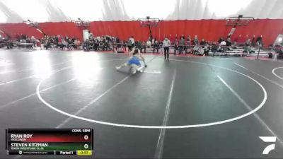 182 lbs Cons. Semi - Ryan Roy, Wisconsin vs Steven Kitzman, Dixon Wrestling Club