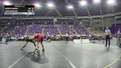 165 lbs Finals (2 Team) - Joseph Cangro, Harvard vs Coen Quintana, CSU Bakersfield