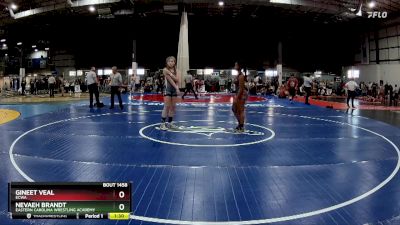 129-135 lbs Round 4 - Nevaeh Brandt, Eastern Carolina Wrestling Academy vs Gineet Veal, ECWA