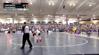 A 126 lbs Cons. Round 1 - Rylan Burkett, Greenbrier High School vs Owen Griffith, Sullivan East High School