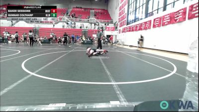 Rr Rnd 5 - Baker Sessions, Mustang Bronco Wrestling Club vs Gunnar Coltharp, Harrah Little League Wrestling