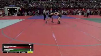 D1-165 lbs Quarterfinal - Jeremy Olszko, Nordonia vs Evan Bennett, St. Edward