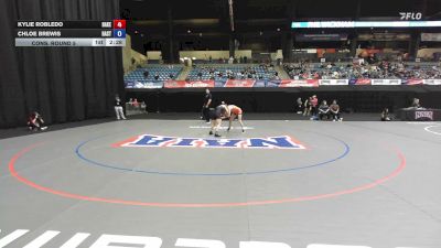 110 lbs Cons. Round 5 - Chloe Brewis, Hastings vs Kylie Robledo, Baker