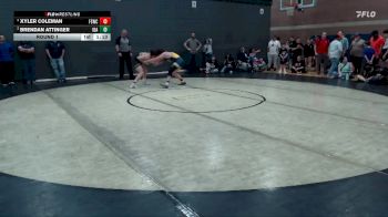 157 lbs Round 1 - Brendan Attinger, Idaho vs Xyler Coleman, Fighting Squirrels Wrestling Club