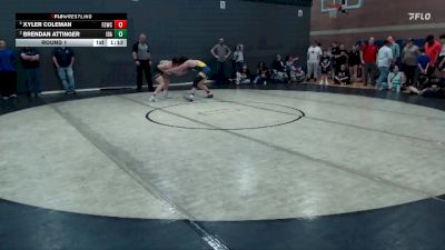 157 lbs Round 1 - Brendan Attinger, Idaho vs Xyler Coleman, Fighting Squirrels Wrestling Club