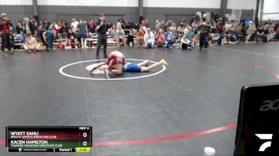 100-106 lbs Cons. Round 3 - Wyatt Sahli, Reality Sports Wrestling Club vs Kacen Hamilton, Thunder Mountain Wrestling Club