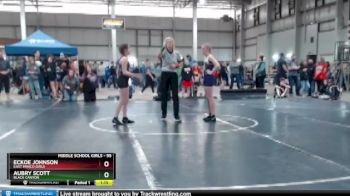 95 lbs Champ. Round 2 - Eckoe Johnson, East Minico Girls vs Aubry Scott, Black Canyon