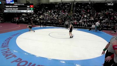 4A 113 lbs 3rd Place Match - Ben Belliston, Timpanogos vs Daxton Jolley, Payson