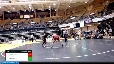 125 lbs Quarterfinal - Kolton Misener, Unattached vs Yusef Nelson, Chadron State