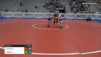 80 lbs Prelims - Luke Pensiero, Young Guns Yellow Elem vs Kameron Dotson, Roundtree Wrestling Academy Blue