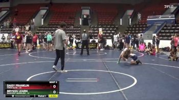 92 lbs Round 1 (6 Team) - Bryson Learn, Basement Brawlers vs Daisy Franklin, Force Elite