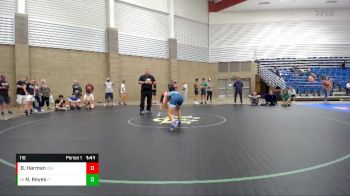 116 lbs Cons. Round 5 - Nathan Reyes, Fighting Irish vs Brett Harman, Izzy Style Wrestling