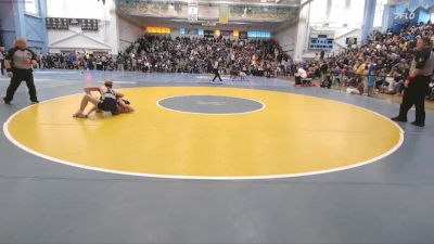 106 lbs Semifinal - Luca Seramone, Delaware Military Academy vs Ryan Farissier, Milford Senior