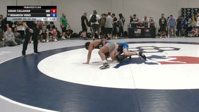 70 kg Champ. Rd Of 256 - Aidan Callahan, Chadron State vs Brandon Veno, Gladiator Wrestling Academy